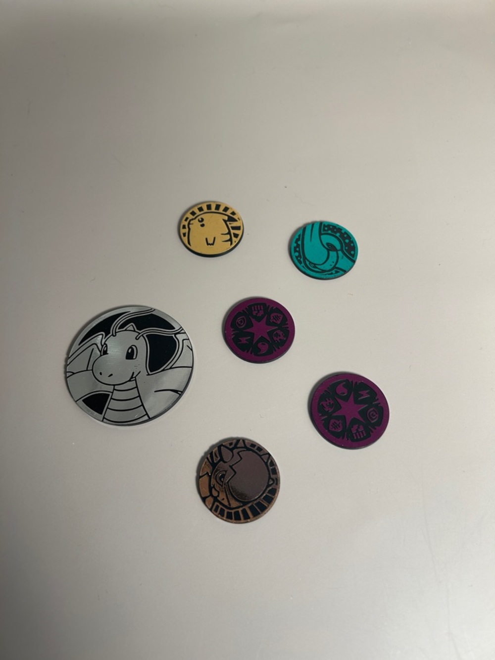 Assorted Pokemon Collectible Tokens - Multi Color
